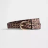 Cinturón infantil con estampado de leopardo