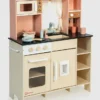 Cocina de juguete color crema