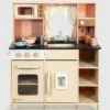 Cocina de juguete color crema