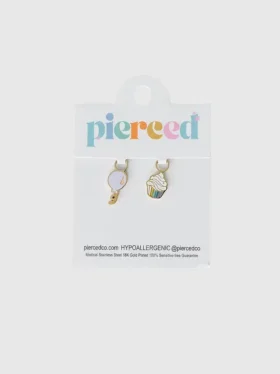 Colgante de fiesta de cumpleaños de Pierced Co para aretes tipo huggie