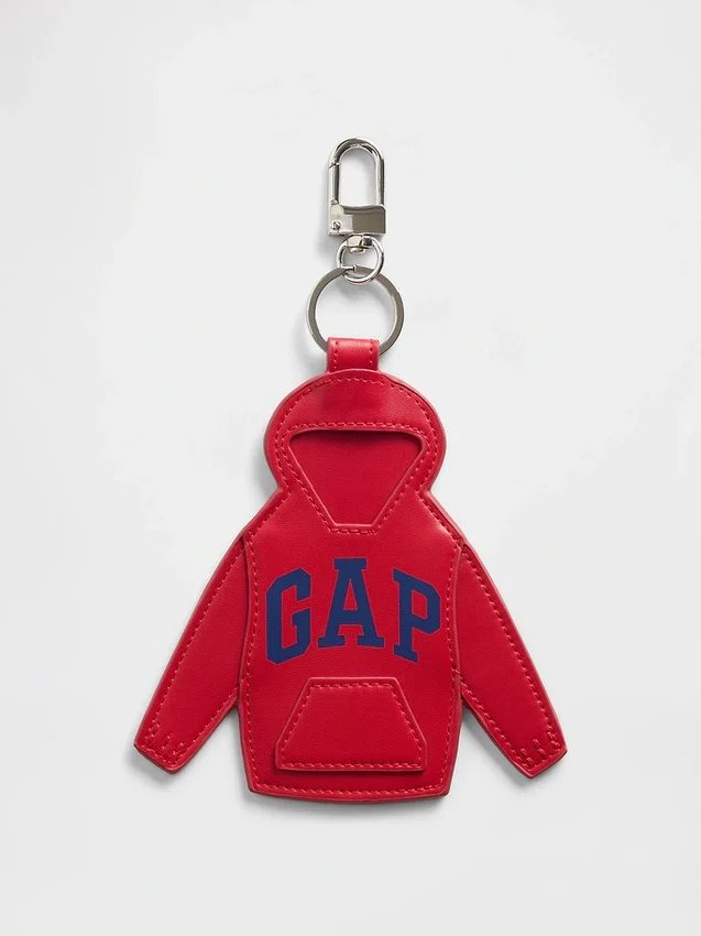 Colgante para bolsa con diseño de sudadera con capucha y logotipo