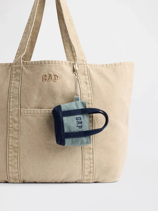 Colgante para bolsa de tela con logotipo