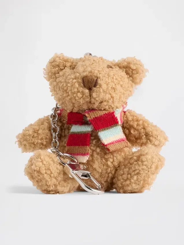 Colgante para bolso con bufanda del oso Brannan