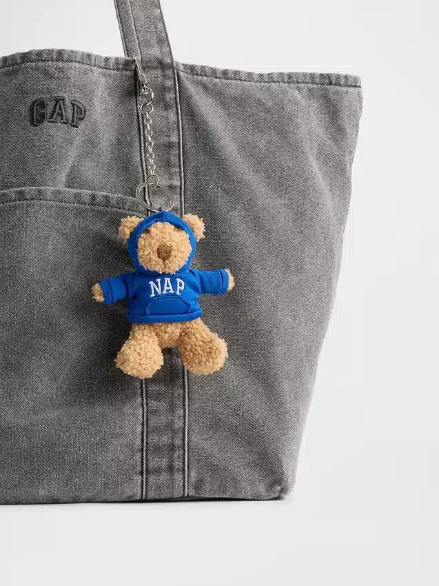 Colgante para bolso con capucha de siesta del oso Brannan