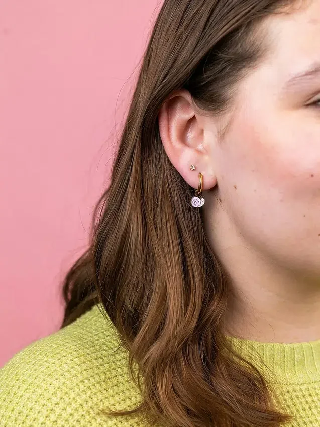 Colgantes de caracol de Pierced Co para aretes tipo huggie