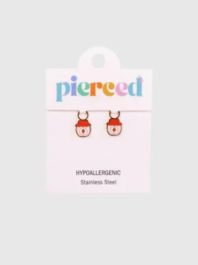 Colgantes de mermelada de fresa de Pierced Co para aretes Huggie
