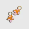 Colgantes de setas de jardín de Co para aretes Huggie