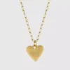Collar «Corazón pequeño acanalado de oro» de Hart