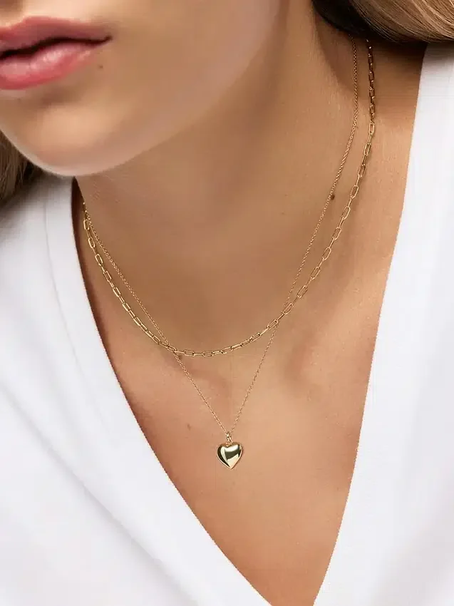 Collar de corazón pequeño de Ana Luisa Lev