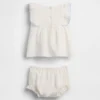Conjunto de babero con ojales para bebé
