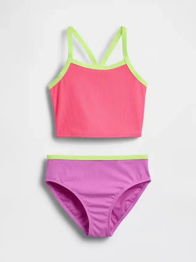 Conjunto de baño de dos piezas tipo tankini para niños