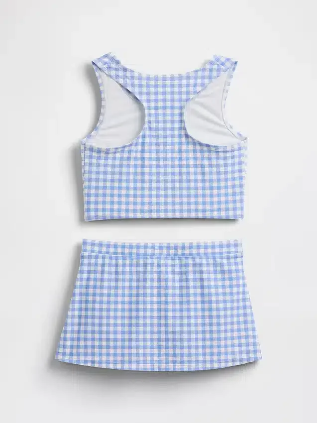 Conjunto de baño para niños con tankini y falda-pantalón