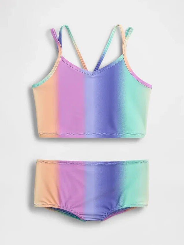 Conjunto de baño para niños con tankini y pantalones cortos tipo «boy short»