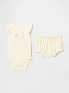 Conjunto de body con osito Supima® para bebés