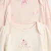 Conjunto de body de algodón orgánico para bebé (paquete de 3)