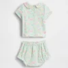 Conjunto de body Peter Pan de punto fino para bebé