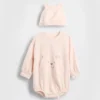 Conjunto de body y gorrito «Baby Softspun Bear Bubble»