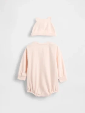 Conjunto de body y gorrito «Baby Softspun Bear Bubble»