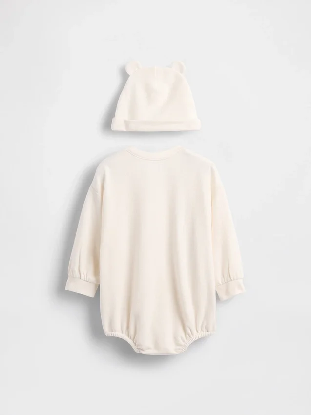 Conjunto de body y gorrito «Baby Softspun Bear Bubble»