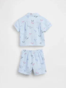 Conjunto de cabana de gasa de algodón para bebé