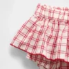 Conjunto de camiseta sin mangas y falda-pantalón a cuadros «Brannan Bear» para bebé