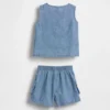 Conjunto de denim con bolsillo para bebé