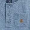 Conjunto de denim con bolsillo para bebé