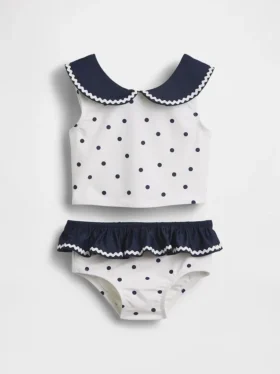 Conjunto de dos piezas de baño estilo marinero para bebés y niños pequeños