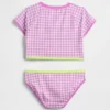 Conjunto de dos piezas de traje de baño con camiseta protectora para niños