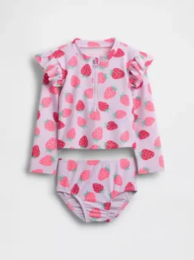 Conjunto de dos piezas de traje de baño con protección solar para Bebé y Niño