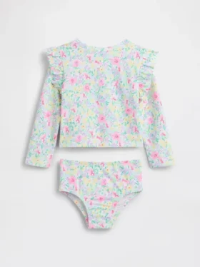 Conjunto de dos piezas de traje de baño con protección solar para Bebé y Niño
