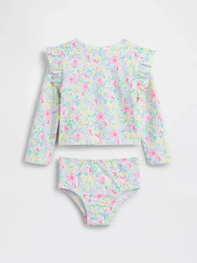 Conjunto de dos piezas de traje de baño con protección solar para Bebé y Niño