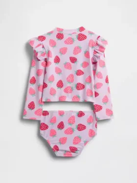 Conjunto de dos piezas de traje de baño con protección solar para Bebé y Niño