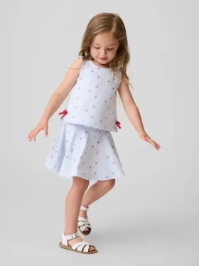 Conjunto de falda-pantalón con moño Vintagesoft para Bebé y Niño