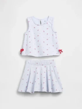 Conjunto de falda-pantalón con moño Vintagesoft para Bebé y Niño