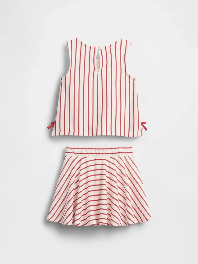 Conjunto de falda-pantalón con moño Vintagesoft para Bebé y Niño