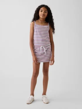 Conjunto de falda-pantalón de rizo para niños