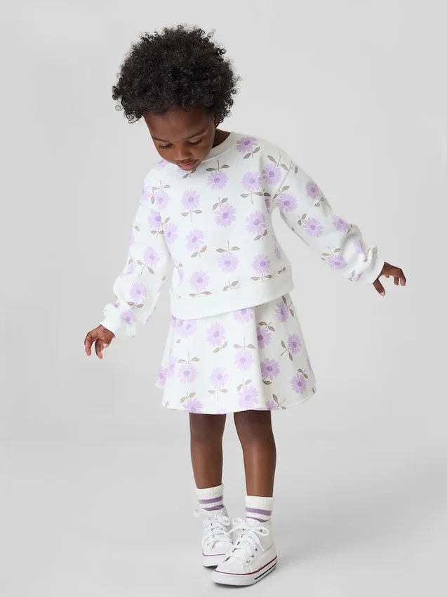 Conjunto de falda-pantalón floral Vintagesoft para Bebé y Niño