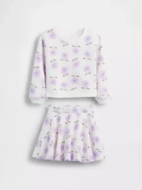 Conjunto de falda-pantalón floral Vintagesoft para Bebé y Niño