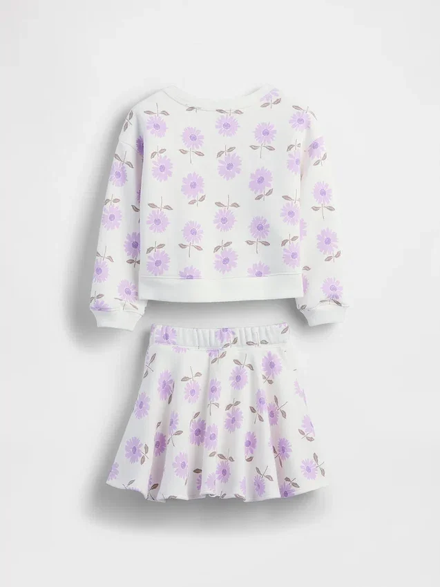 Conjunto de falda-pantalón floral Vintagesoft para Bebé y Niño