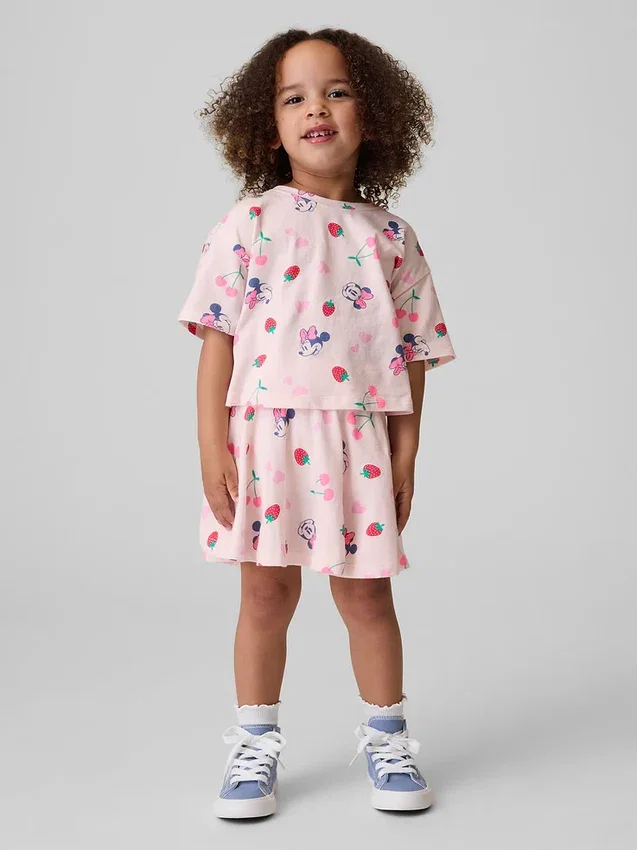 Conjunto de falda-pantalón para bebés y niños de GAP × Disney