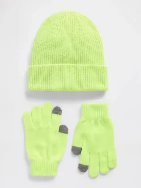 Conjunto de gorro y guantes para niños