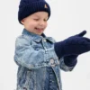 Conjunto de gorro y mitones de punto trenzado CashSoft para Bebé y Niño