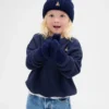 Conjunto de gorro y mitones de punto trenzado CashSoft para Bebé y Niño
