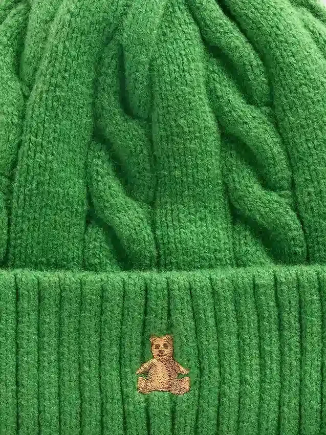 Conjunto de gorro y mitones de punto trenzado CashSoft para Bebé y Niño