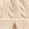 Conjunto de gorro y mitones de punto trenzado CashSoft para Bebé y Niño