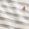 Conjunto de jerséu a rayas para bebé