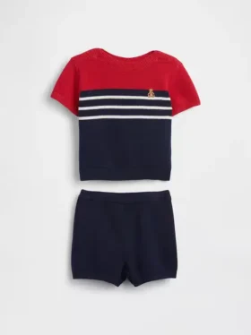 Conjunto de jerséu para bebé con bloques de color