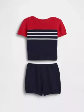 Conjunto de jerséu para bebé con bloques de color
