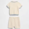 Conjunto de jerséu polo para bebé